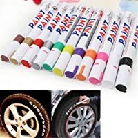 navigatee Neumático Rotulador- Impermeable Permanente Pluma De Pintura para Coches Tipo Banda De Rodadura De Goma Metal…